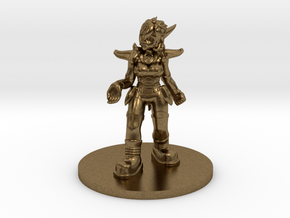 Helja, Dwarven Dracomancer D&D/1:54 Scale in Natural Bronze