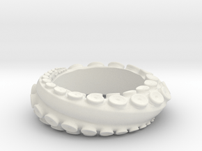 Octo Ring S10.5 in White Natural Versatile Plastic