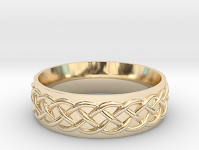 Celtic Knot Wedding Band in 14K Yellow Gold: 5 / 49