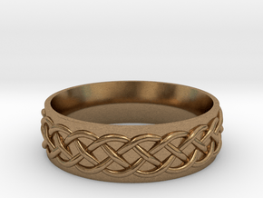 Celtic Knot Wedding Band in Natural Brass: 5 / 49