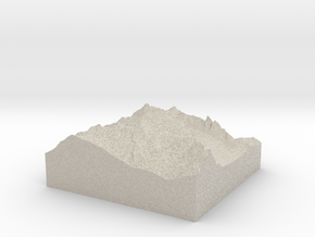 Model of Mount Shuksan in Natural Sandstone