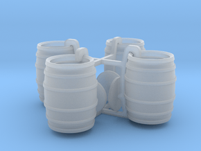 Four Barrels in Smooth Fine Detail Plastic
