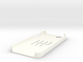 I-Phone 5 6-speed MT slotted case in White Processed Versatile Plastic