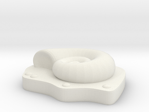 HelixPendant in White Natural Versatile Plastic