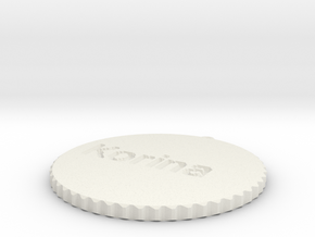 by kelecrea, engraved: Korina in White Natural Versatile Plastic