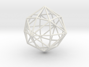 DisdyakisDodecahedron 70mm in White Natural Versatile Plastic