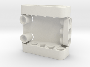 Curved 5x5x2 in White Natural Versatile Plastic