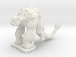 Alien Gorilla in White Natural Versatile Plastic