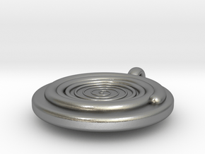 spiral pendant II (bigger edition) in Natural Silver