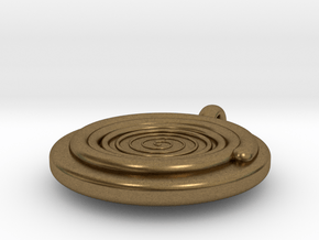 spiral pendant II (bigger edition) in Natural Bronze