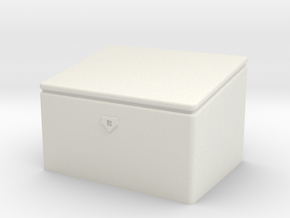 1/87th scale deck type toolbox in White Natural Versatile Plastic