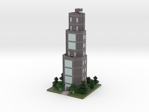 60x60 Tower01 (mix trees) (2mm series) in Full Color Sandstone