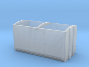 LNWR 6ton Refrigerator Van body - 4mm scale in Smooth Fine Detail Plastic