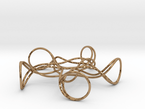 Pentagonal Knot in Polished Brass