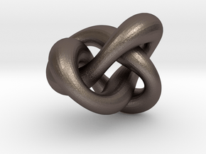 Knot 2 in Polished Bronzed Silver Steel