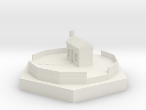 House 90mm in White Natural Versatile Plastic