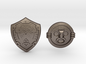 Shield Pack II in Polished Bronzed Silver Steel