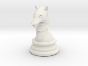 Wolf Chess Pawn - regular in White Natural Versatile Plastic