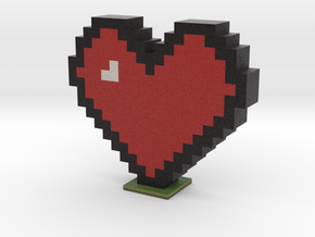 Minecraft heart in Full Color Sandstone