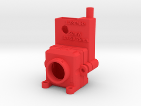 FPV Housing for Camera and Transmitter in Red Processed Versatile Plastic