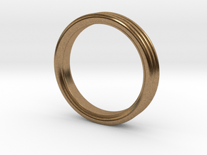 Stacked Ring - US Size 7 in Natural Brass