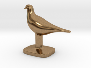 Pigeon Bird in Natural Brass
