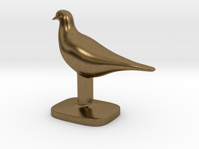 Pigeon Bird in Natural Bronze