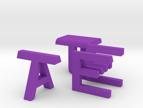 Te Amo in Purple Processed Versatile Plastic