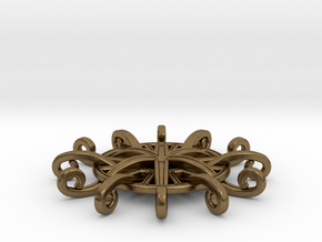 Tentacle Rosette Pendant in Natural Bronze