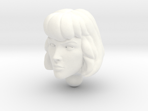 Carly Homage Exosuit Head For TF FOC JAZZ in White Processed Versatile Plastic
