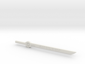 Large Drift Sword in White Natural Versatile Plastic