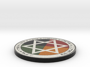 Golden Dawn Pentacle of Earth in Full Color Sandstone