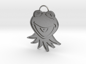 Gold Kermit Pendant in Natural Silver