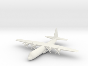 1/285 (6mm) C-130J Hercules in White Natural Versatile Plastic
