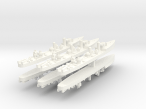Admiralty S Destroyer (SRE) 1:1800 x6 in White Processed Versatile Plastic
