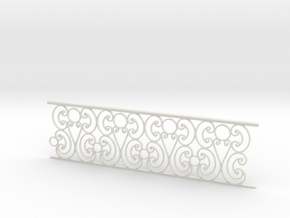 1:24 Ornate Railing in White Natural Versatile Plastic