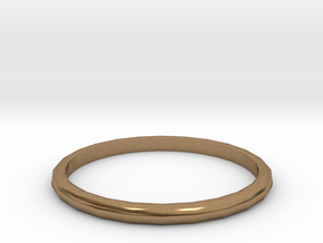 small telstar bangle in Natural Brass