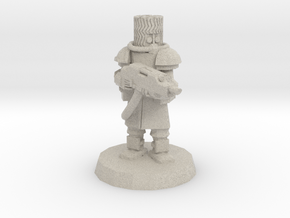 Cossack Trooper with Inferno Riffle in Natural Sandstone