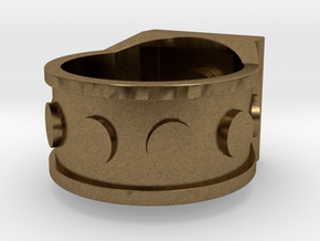 Brick Ring-4 Stud - Size 10 in Natural Bronze
