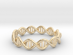 The Ring Of Life DNA Molecule Ring in 14K Yellow Gold: 7.5 / 55.5