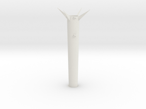 Model Rocket in White Natural Versatile Plastic