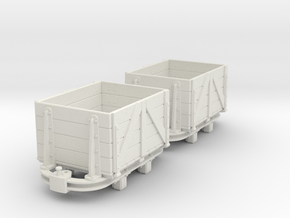 O9 skip box with drop sides  in White Natural Versatile Plastic