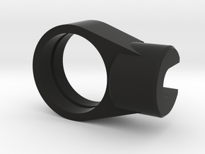 Recurve Aperture Housing 1/2 Inch for O-Rings Only in Black Natural Versatile Plastic