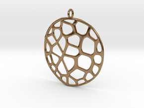 Exteriority Pendant in Natural Brass