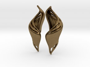 Chrysalis Shell Earrings. in Natural Bronze