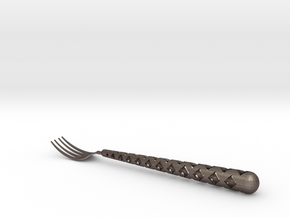 Fork  in Polished Bronzed Silver Steel
