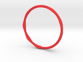 Nest Bangle in Red Processed Versatile Plastic