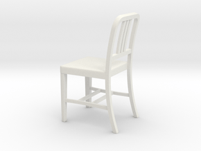 1:24 Alum Chair 2 (Not Full Size) in White Natural Versatile Plastic