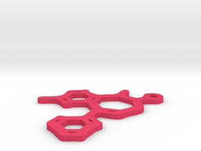 Valium pendant in Pink Processed Versatile Plastic