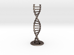DNA Endless Column 2012 - Homage to Brancusi in Polished Bronzed Silver Steel